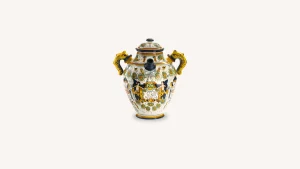 Santa Maria Novella Terracotta & Ceramic>Ceramic Vase With Square Decoration