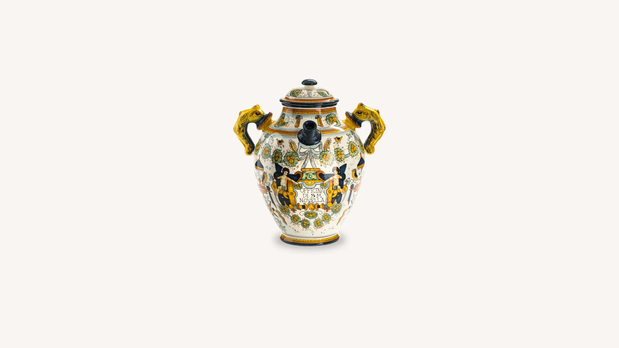 ceramic_vase_with_square_decoration_0.webp Santa Maria Novella Terracotta & Ceramic>Ceramic Vase With Square Decoration