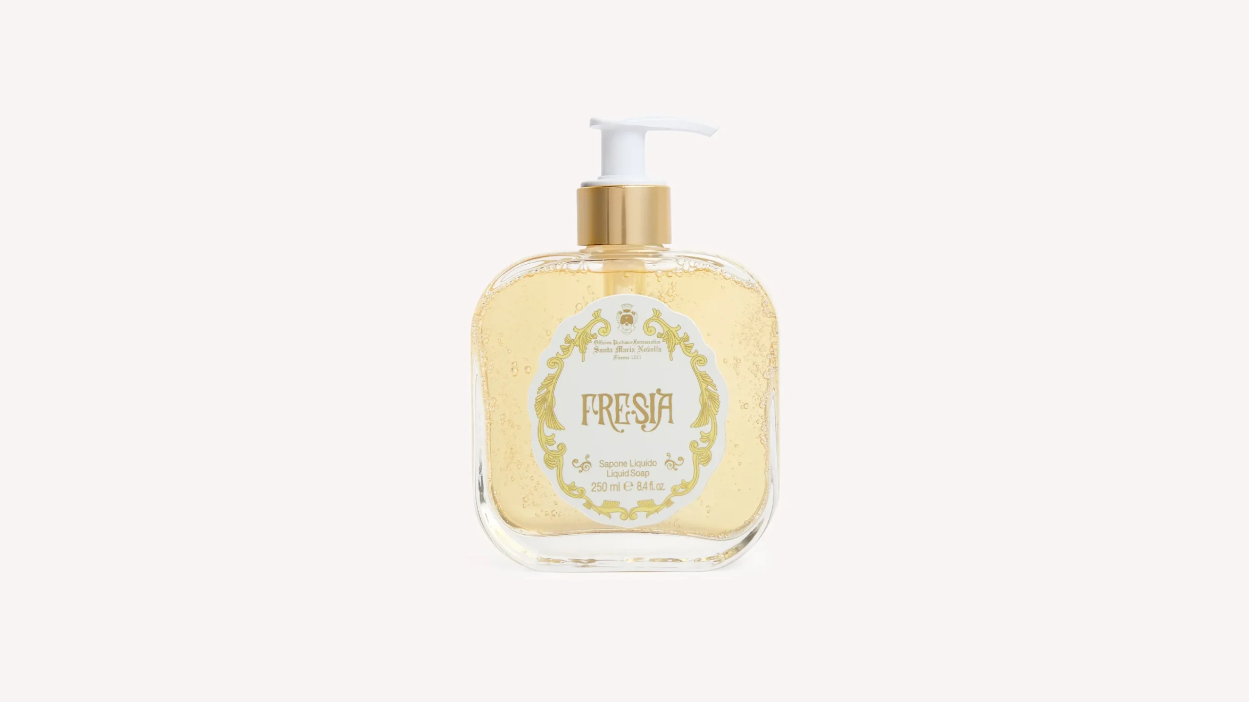 fresia_liquid_soap_1.webp Santa Maria Novella Liquid Soaps | Discover More>Fresia Liquid Soap